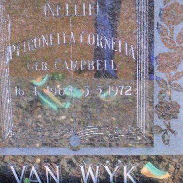WYK Petronella Cornelia, van CAMPBELL 1904-1972