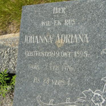 ? Johanna Adriana nee VENTER 1895-1976