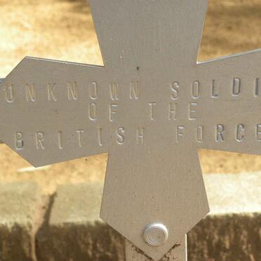 1. Unknown Soldiers of the British Forces