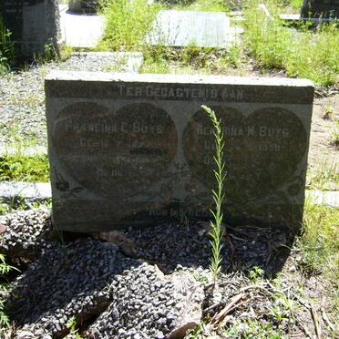 BUYS Francina C. 1877-1957 :: BUYS Hendrina M. 1859-