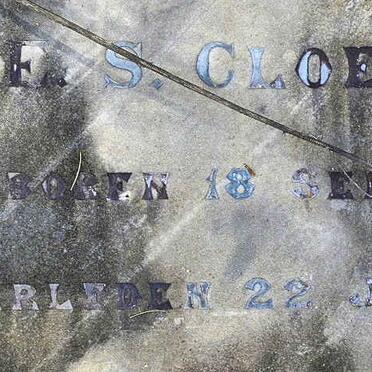 CLOETE E.S. 1913-1918