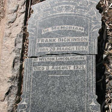 DICKINSON Frank 1867-1921