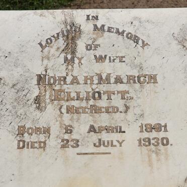 ELLIOTT Norah March nee REED 1891-1930