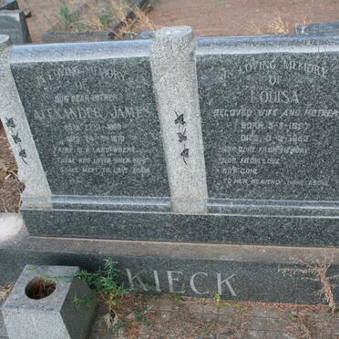 KIECK Alexander James 1880-1970 & Louisa 1887-1953