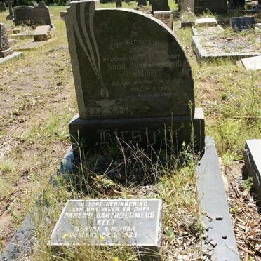 KEET Barend Bartholomeus :: KIRSTEN Anna Maria Elizabeth nee VAN DER WALT 1904-1938