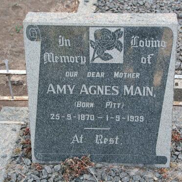 MAIN Amy Agnes nee PITT 1870-1939