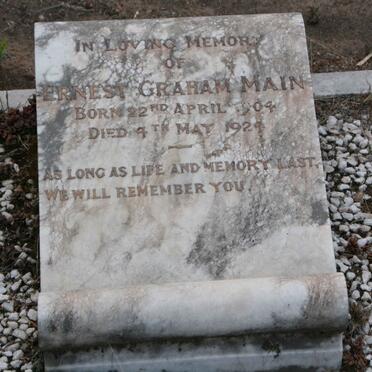 MAIN Ernest Graham 1904-1924