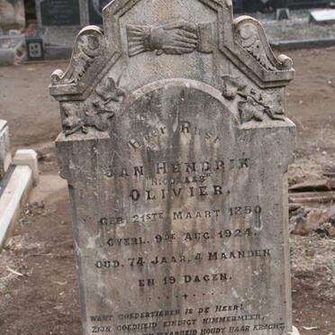 OLIVIER Jan Hendrik Nicolaas 1850-1924