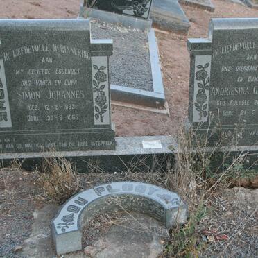 PLOOY Simon Johannes, du 1893-1965 & Andriesina Gertruida COETSEE 1901-1977