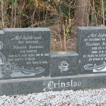 PRINSLOO Nicolaas Johannes 1927-1962 & Johanna Susanna VENTER 1935-1987