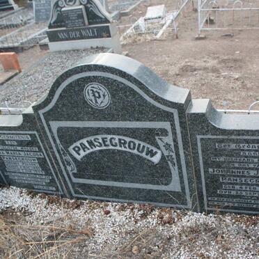 PANSEGROUW Johannes Jacobus 1846-1935 &amp; Anna Maria Jacoba PELSER 1852-1939