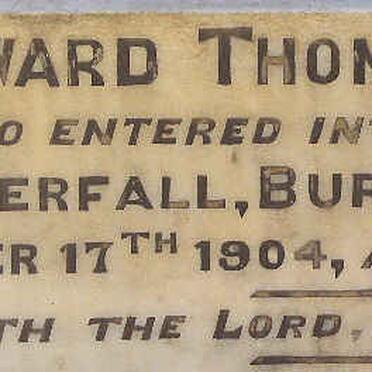 PITT Edward Thomas -1904