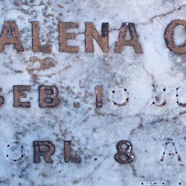 SCHOEMAN Magdalena C. 1918-1935