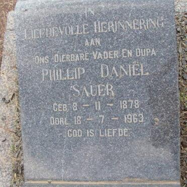 SAUER Phillip Daniël 1878-1963