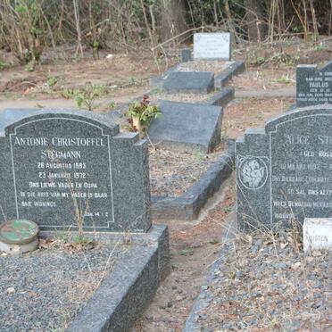 STEGMANN Antonie Christoffel 1883-1972 &amp; Alice ROSSOUW 1892-1960 