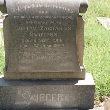 SWIEGERS Gustav Zacharies 1906-1943