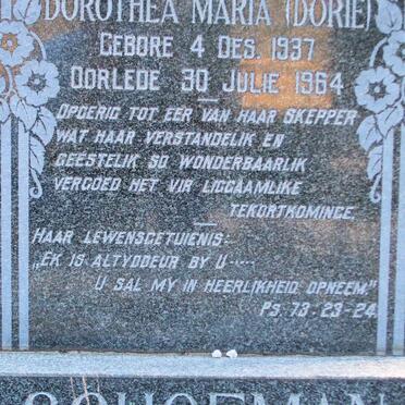 SCHOEMAN Dorothea Maria 1937-1964
