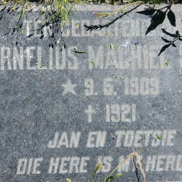 SMUTS Cornelius Machiel 1909-1921