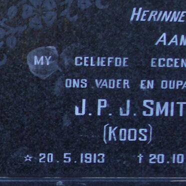 SMIT J.P.J. 1913-1977 &amp; Frieda 1920-2003