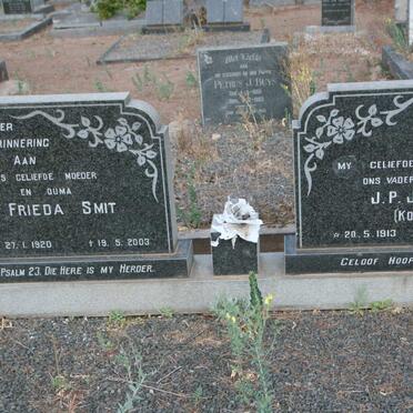 SMIT J.P.J. 1913-1977 &amp; Frieda 1920-2003