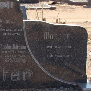 VENTER Cornelia Christina Adriana neé STEENEKAMP 1873-1949