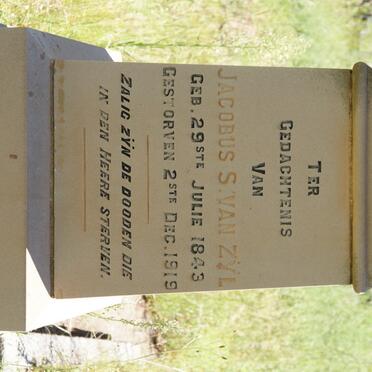 ZYL Jacobus S., van 1843-1919
