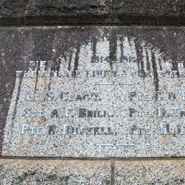 4. South panel - Great war 1914-1918