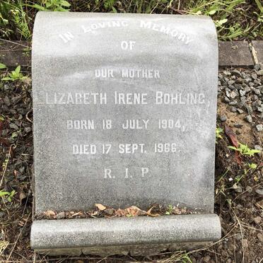 BOHLING Elizabeth Irene 1904-1966