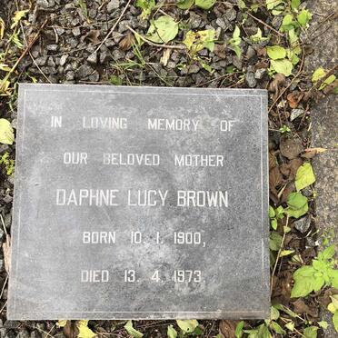 BROWN Daphne Lucy 1900-1973