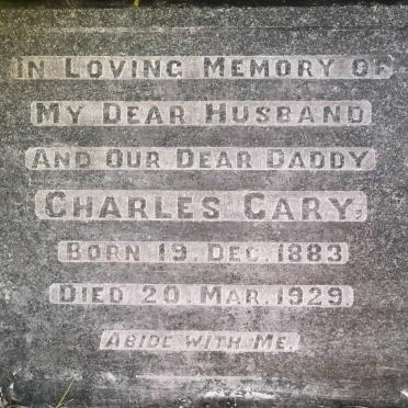 CARY Charles 1883-1929