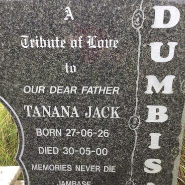 DUMBISA Tanana Jack 1926-2000