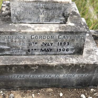 GAYLARD Clarence Gordon 1893-1906