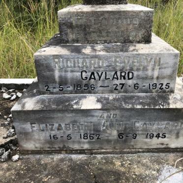 GAYLARD Richard Evelyn 1856-1925 &amp; Elizabeth Anne 1862-1945