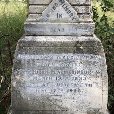 MACGILLVRAY Francess nee SCOTT 1823-1906