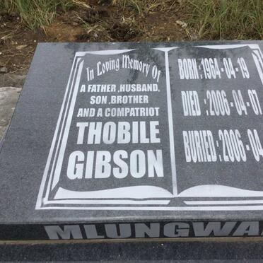 MLUNGWANA Thobile Gibson 1964-2006