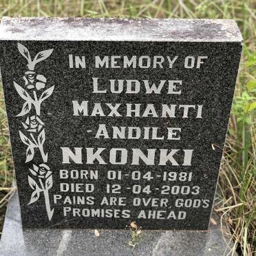 NKONKI Ludwe Maxhanti Andile 1981-2003