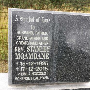 NTLOKO Stanley Mqambane 1925-2015