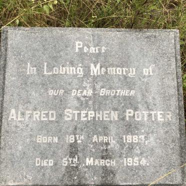 POTTER Alfred Stephen 1883-1954