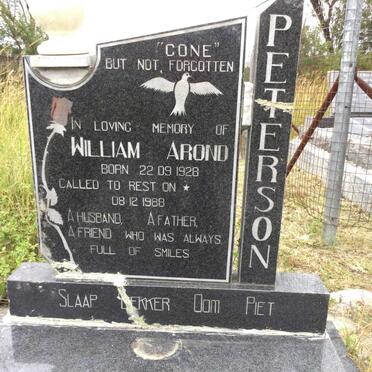 PETERSON William Arond 1928-1988