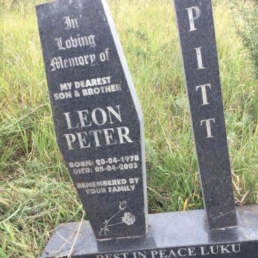 PITT Leon Peter 1978-2003