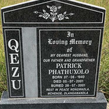 QEZU Patrick Phathuxolo 1940-2001