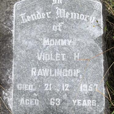 RAWLINSON Violet H. -1957