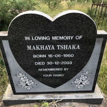 TSHAKA Makhaya 1960-2003