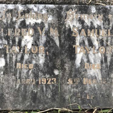 TAYLOR Alfred V.M. -1923 :: TAYLOR Samuel -1932