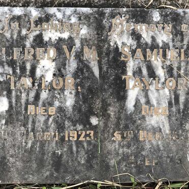 TAYLOR Alfred V.M. -1923 :: TAYLOR Samuel -1932
