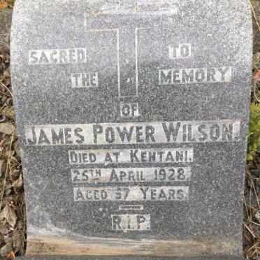 WILSON James Power -1928