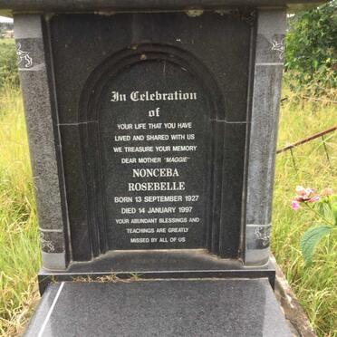 XABA Nonceba Rosebelle 1927-1997