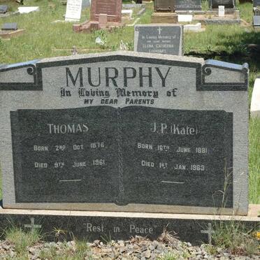 MURPHY Thomas 1876-1961 &amp; J.P. 1881-1963