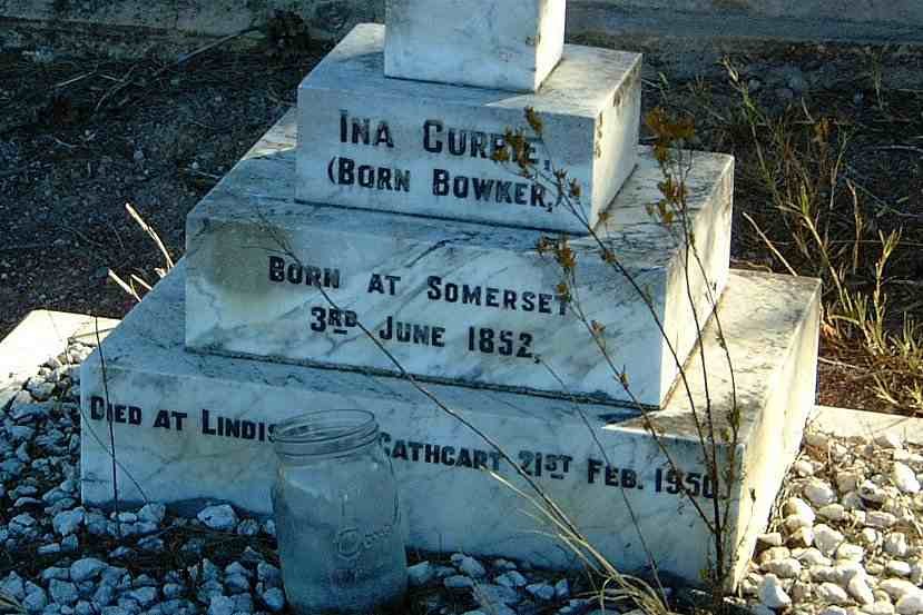 CURRIE  Ina nee BOWKER 1852-1950