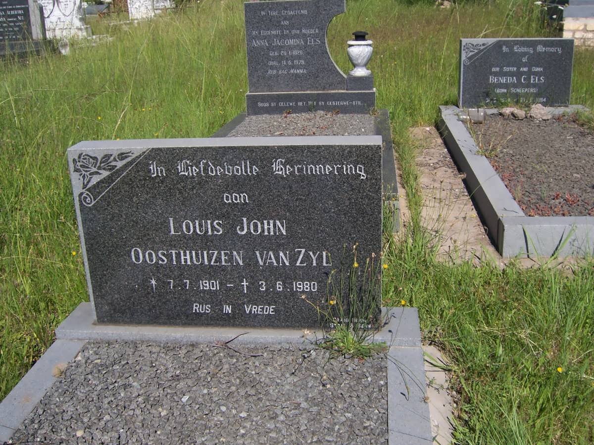 ZYL Louis John Oosthuizen, van 1901-1980